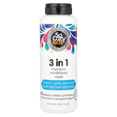 SO COZY 3 in 1 Shampoo + Conditioner + Body Wash for Kids (10.5z)