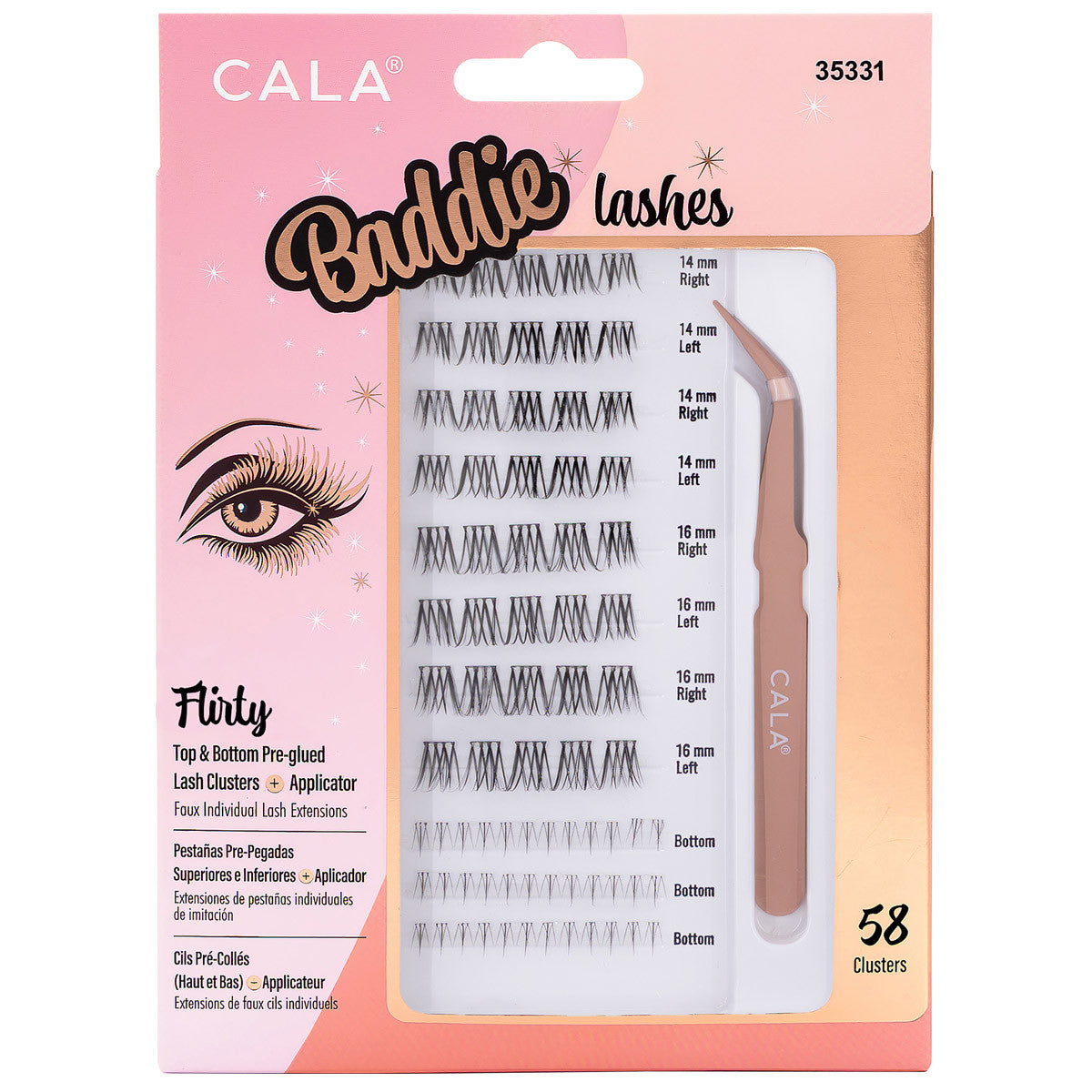 CALA Baddie Eyelashes Clusters