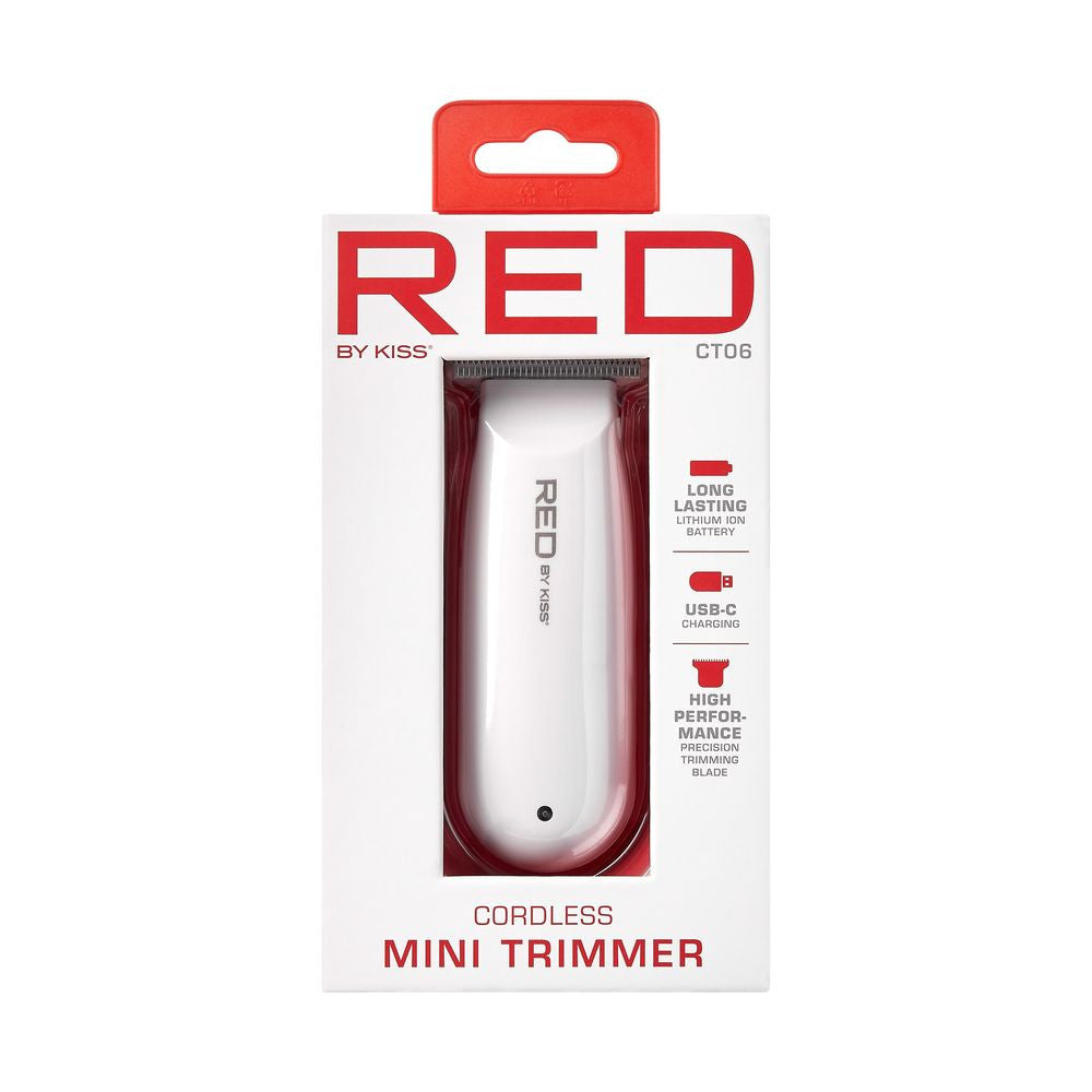 RED  Cordless Rechargeable Mini Trimmer