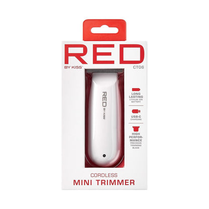 RED  Cordless Rechargeable Mini Trimmer