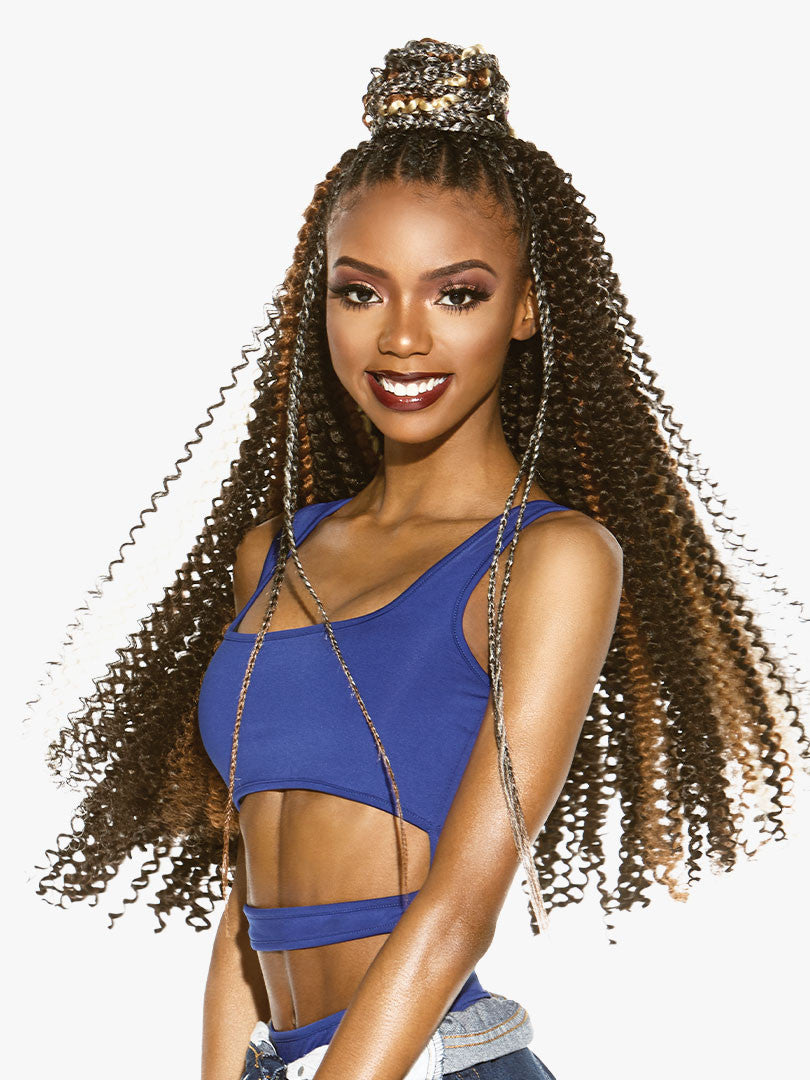 SENSATIONNEL Synthetic Braid Pre-Stretched 3X Ruwa Water Wave 24"