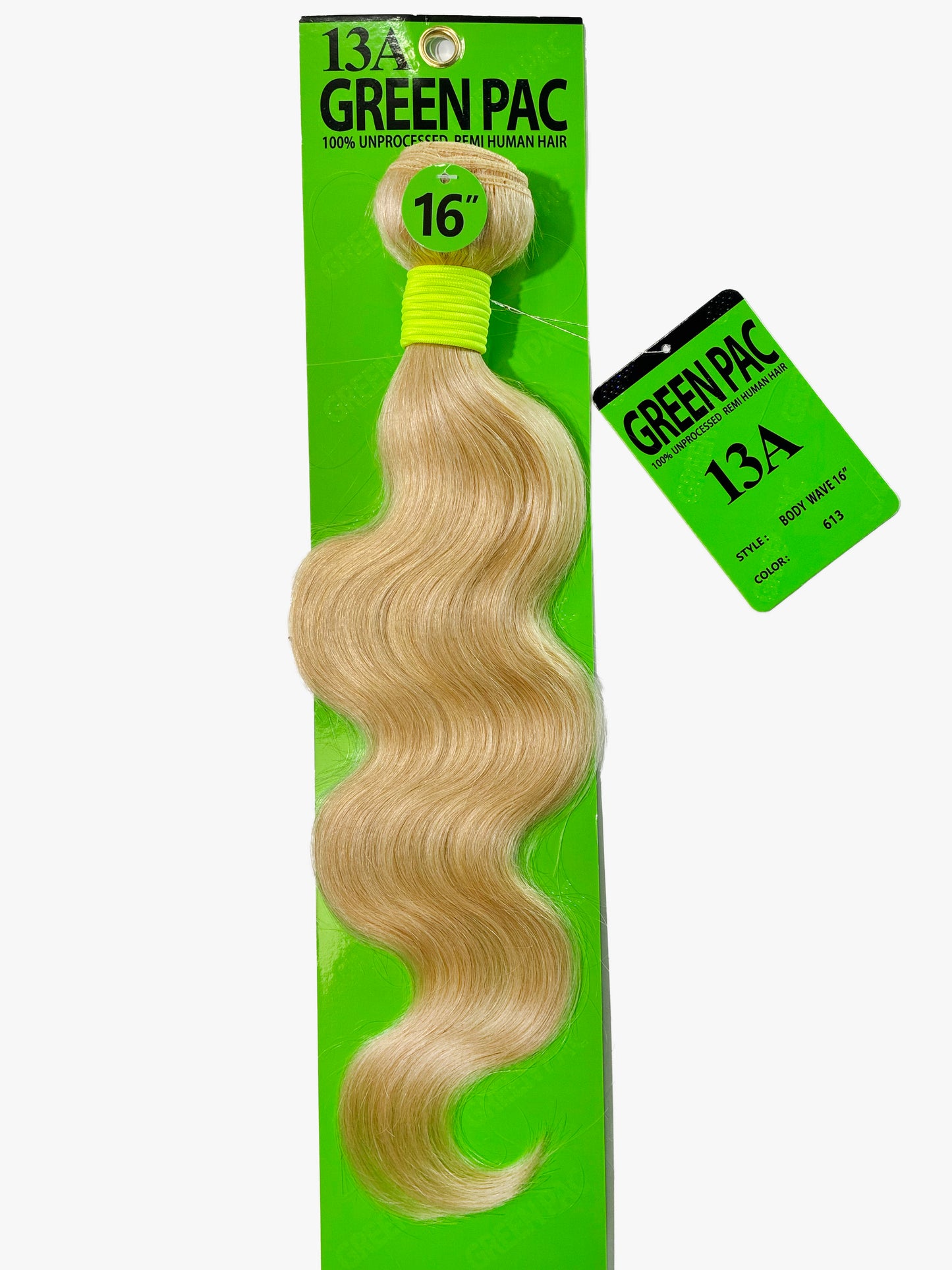 Green Pack 100% Human Hair Single Bundle - 613 Body Wave (10"-28")