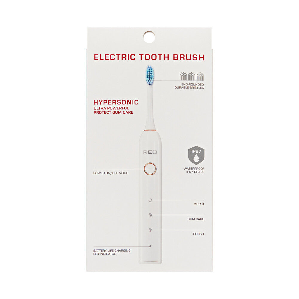 RED Hypersonic Sonic Electric Toothbrush