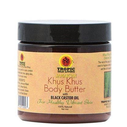 Torpic Isle Living Jamaican Black Castor Oil Khus Khus Body Butter (4 oz)