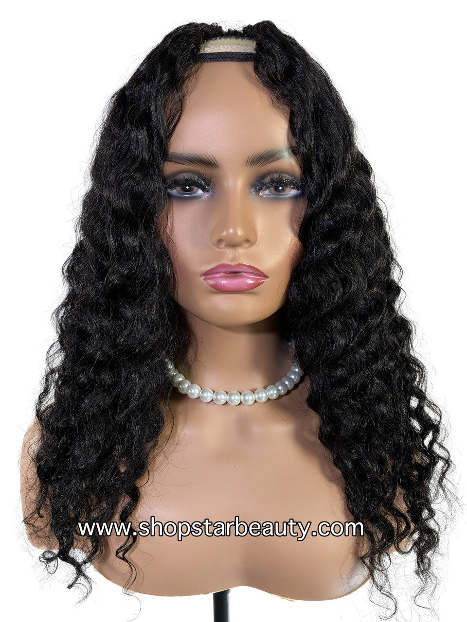 15A PINK LEMON GOLD 100% Human Hair V-Part Wig V-WET & WAVY DEEP