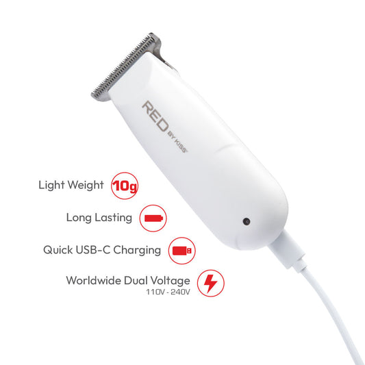 RED  Cordless Rechargeable Mini Trimmer