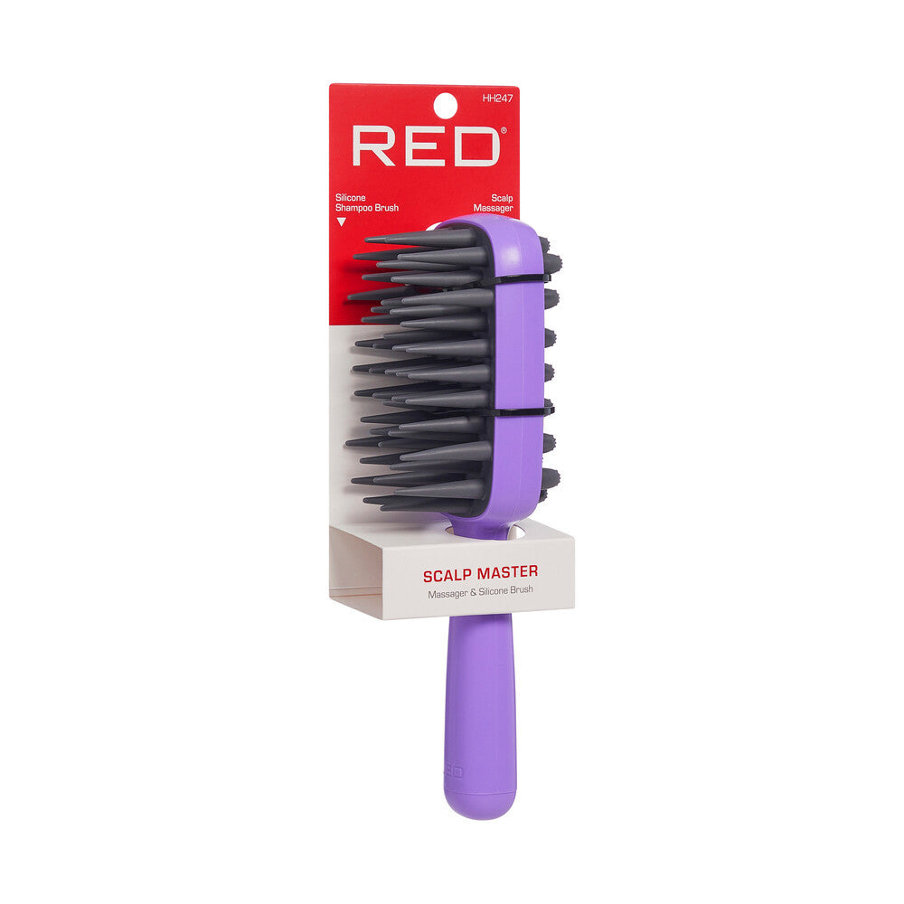 RED Scalp Master 2 Sided Massage and Shampoo Brush