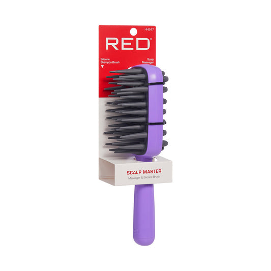 RED Scalp Master 2 Sided Massage and Shampoo Brush