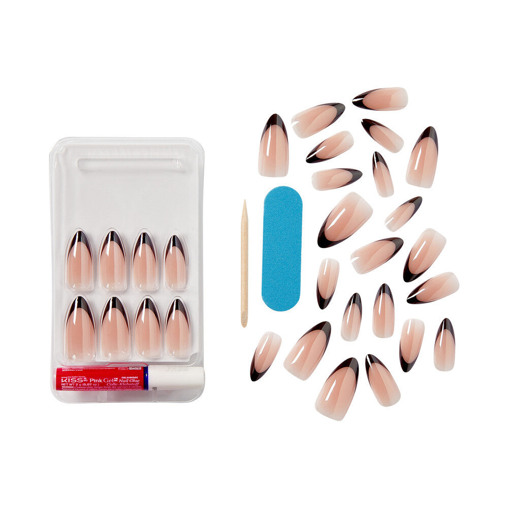 KISS Gel Fantasy Glue On Nails - CHOCO GLAZED