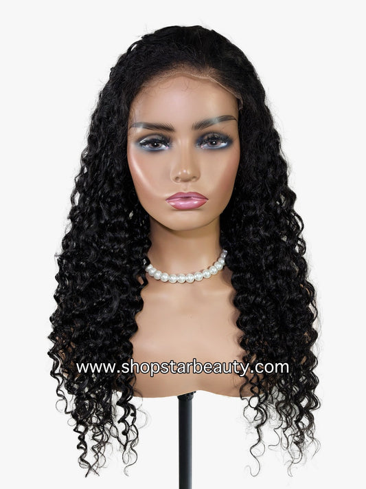 15A PINK LEMON GOLD 100% Human Hair 5X6 Lace Front Wig - KENTUCKY (18"-30")