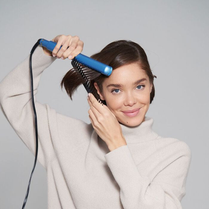 BabylissPRO Nano Titanium 1" Extended-Barrel Curling Iron & 1" Ultra-Thin Flat Iron Combo