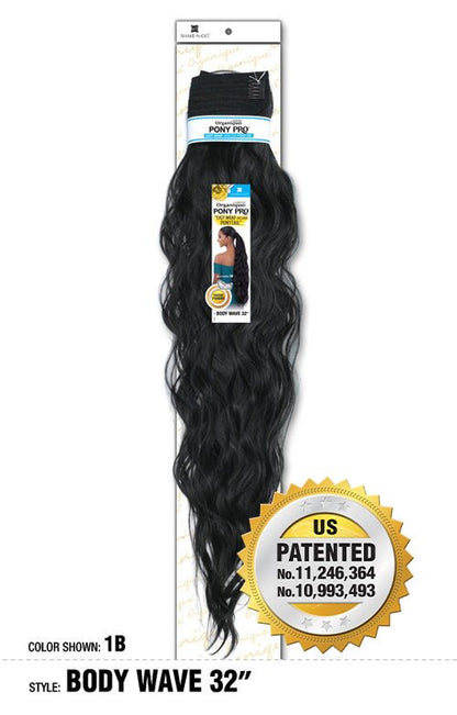 SHAKE N GO Organique  Ponytail Pony Pro -BODY WAVE 32"