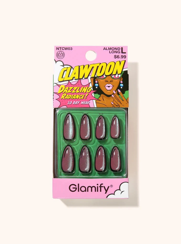 GLAMIFY Clawtoon Press On Nails - Almond Long
