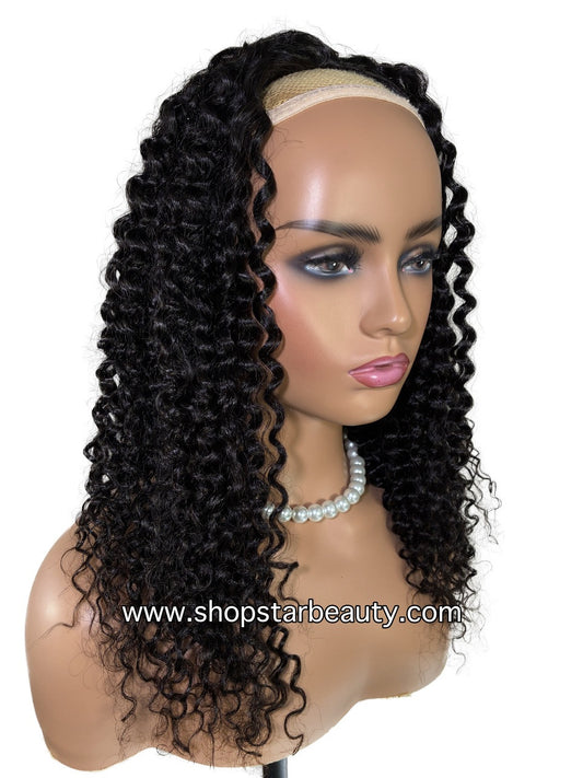 15A PINK LEMON GOLD 100% Human Hair Half Wig H-WATER
