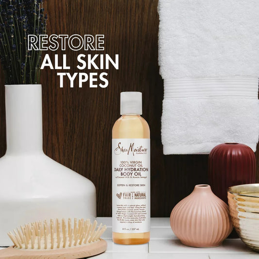 SheaMoisture 100% Virgin Coconut Oil Daily Hydration Body Oil (8oz)