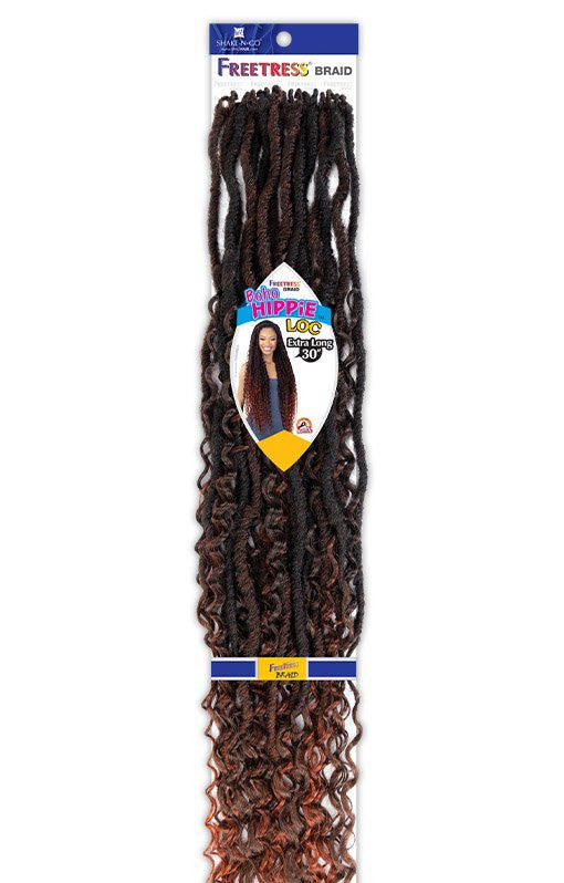 SHAKE N GO Freetress Synthetic Hair Crochet Braids - Boho Hippie Loc 30"