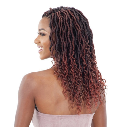 SHAKE N GO Freetress Braid Synthetic Crochet Hair - 2X Hippie Loc 12"