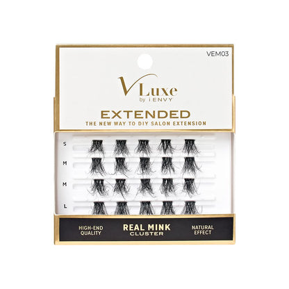 VLuxe Extended Real Mink Cluster Lashes