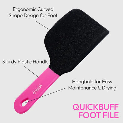 KISS Dual-Sided Quickbuff Foot File