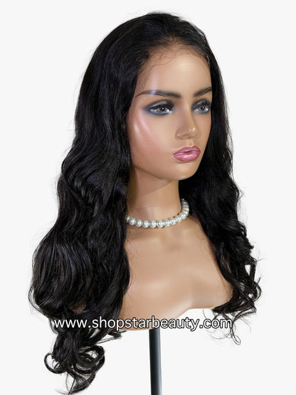 15A PINK LEMON GOLD 100% Human Hair 5X6 Lace Front Wig - NORTH (18"-30")