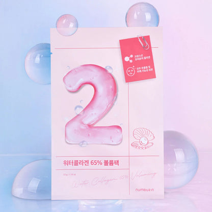 NUMBUZIN No. 2 Water Collagen 65% Voluming Sheet Mask (1 Sheet)