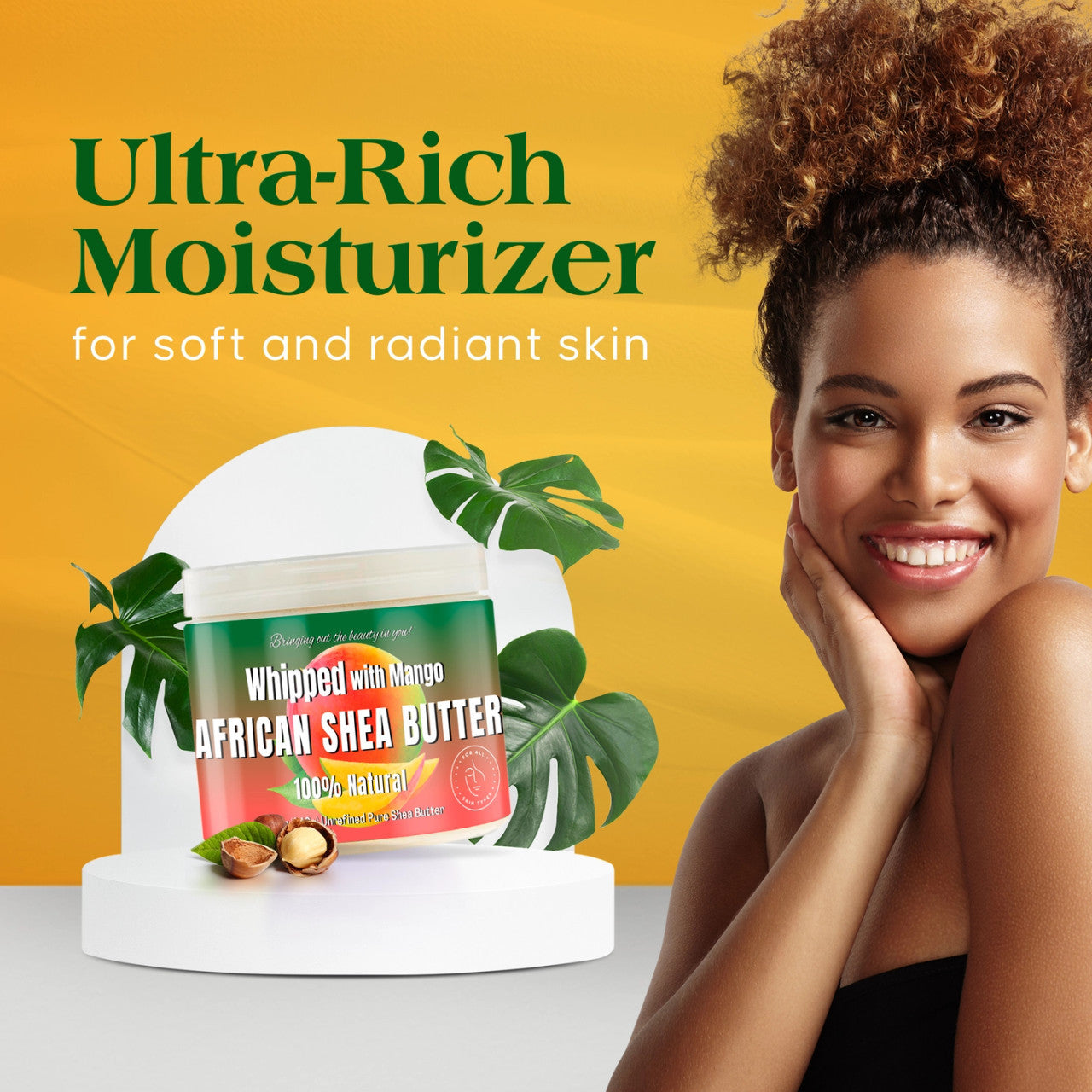 RA Cosmetics 100% Natural Whipped Shea Butter