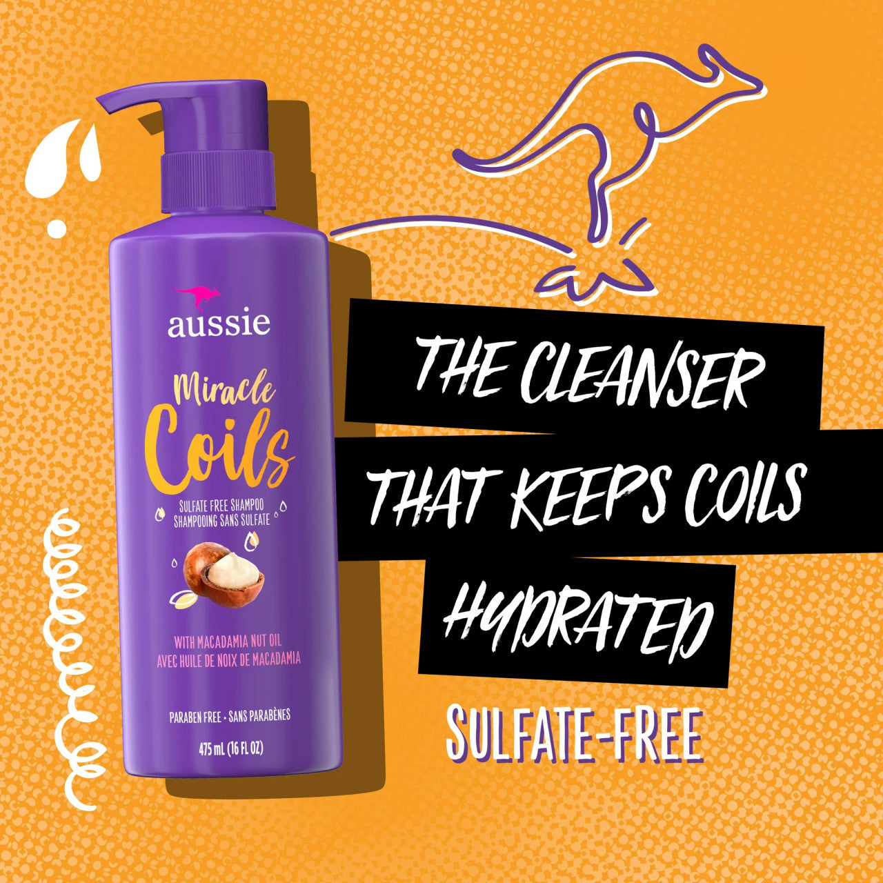 Aussie Miracle Coils Shampoo (16 oz)