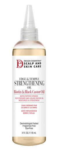 Design Essentials Scalp & Skin Care Edge & Temple Strengthening Oil (4 oz)