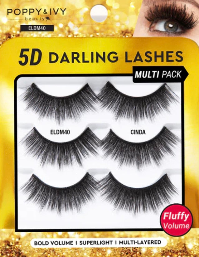 ABSOLUTE Poppy & Ivy5D Darling Lashes - 3 Pairs