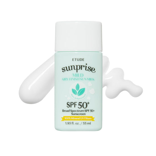 [Etude House]Sunprise Sunscreen Mild Sun Milk SPF 50+ / PA++++ (1.85oz)