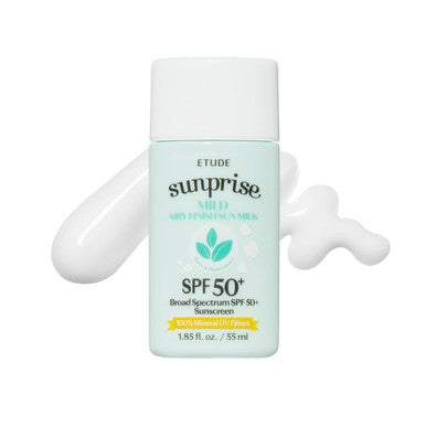 [Etude House]Sunprise Sunscreen Mild Sun Milk SPF 50+ / PA++++ (1.85oz)