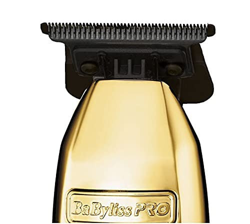 BaBylissPRO GOLDFX Professional Outlining Trimmer & Electric Razor with Black DLC Blade FX787GDB