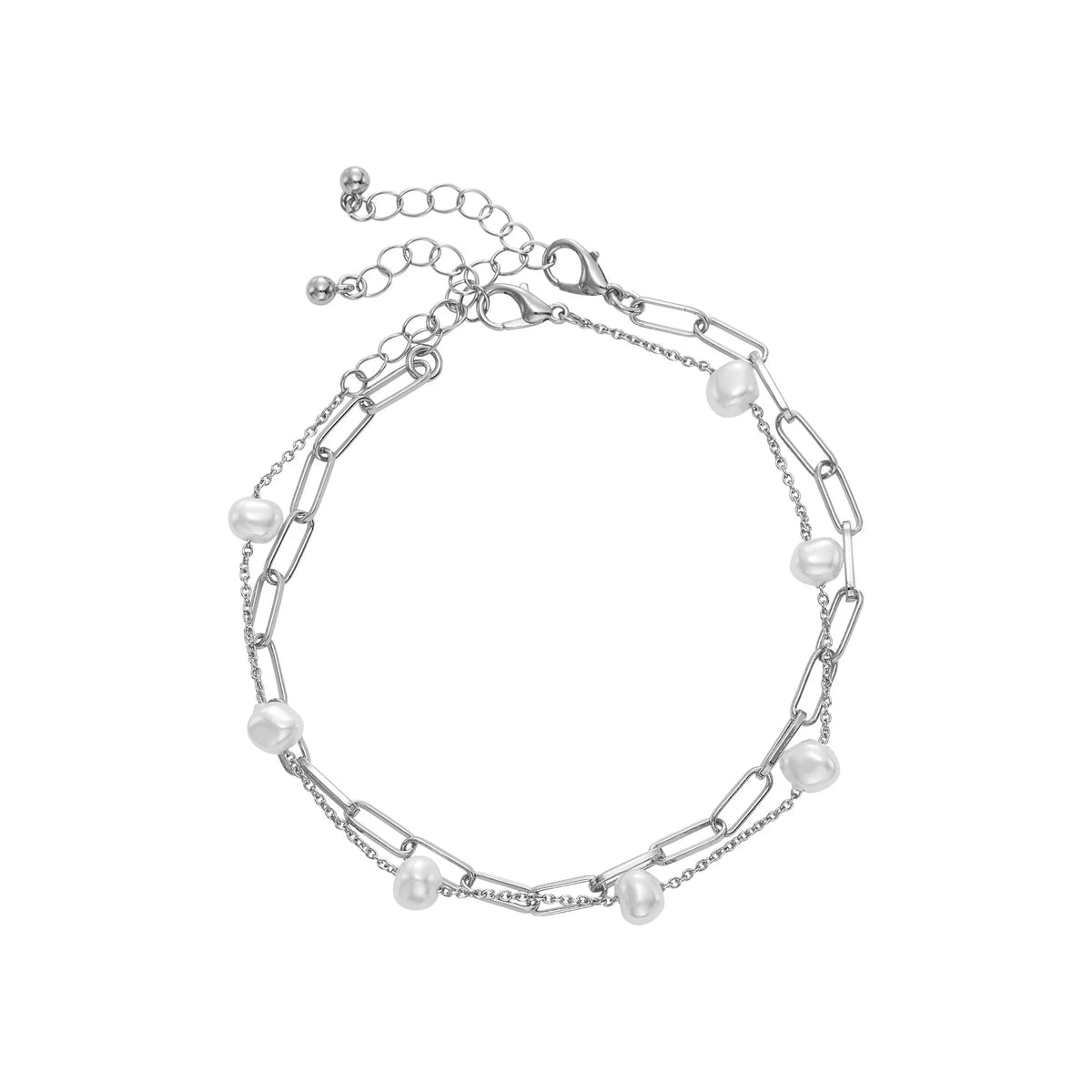 ARRIA 14K Gold Plated & White Gold Fashion Anklet