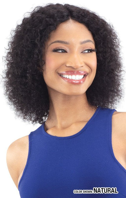 SHAKE N GO Naked Nature 100% Human Hair Wet & Wavy Lace Part Wig - POPPY