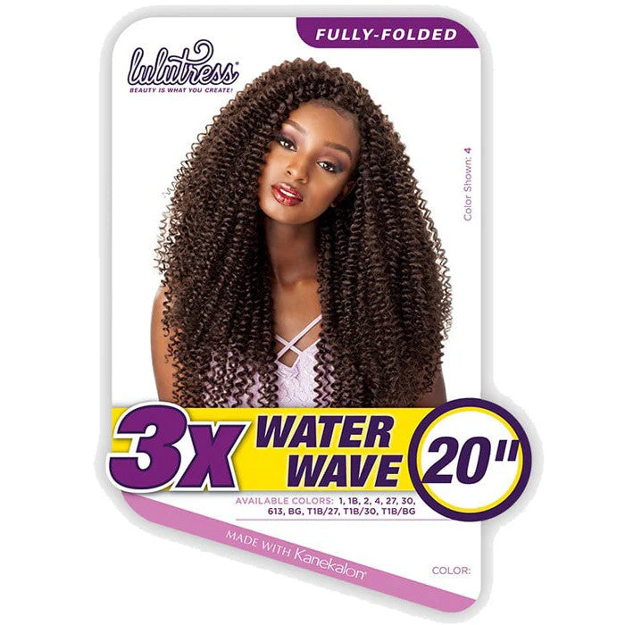 SENSATIONNEL Synthetic Lulutress Crochet Braid - 3X WATER WAVE 20"