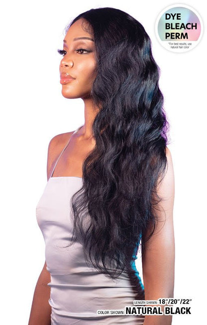 SHAKE N GO Glossy 100% Virgin Remy Hair 2x6 HD Lace Closure - Body Wave (12"-16")
