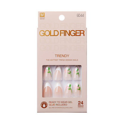 KISS Gold Finger Trendy Press On Nails (#44-#51)