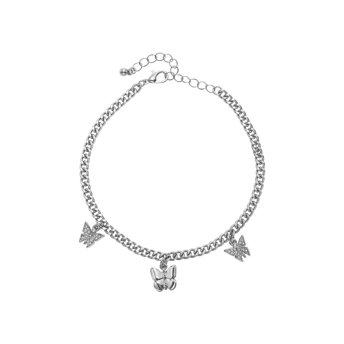 ARRIA 14K Gold Plated & White Gold Fashion Anklet