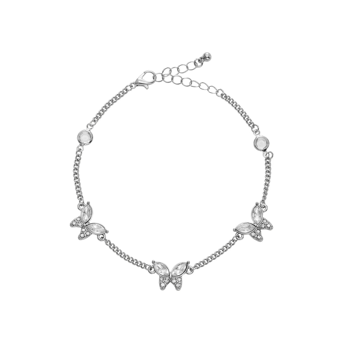 ARRIA 14K Gold Plated & White Gold Fashion Anklet
