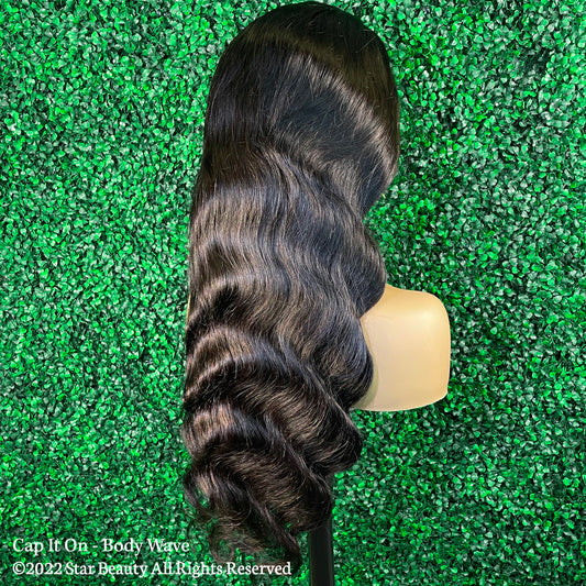 Cap It On 13X4 Bleached Knots Frontal Wig 100% Virgin Hair - Body Wave