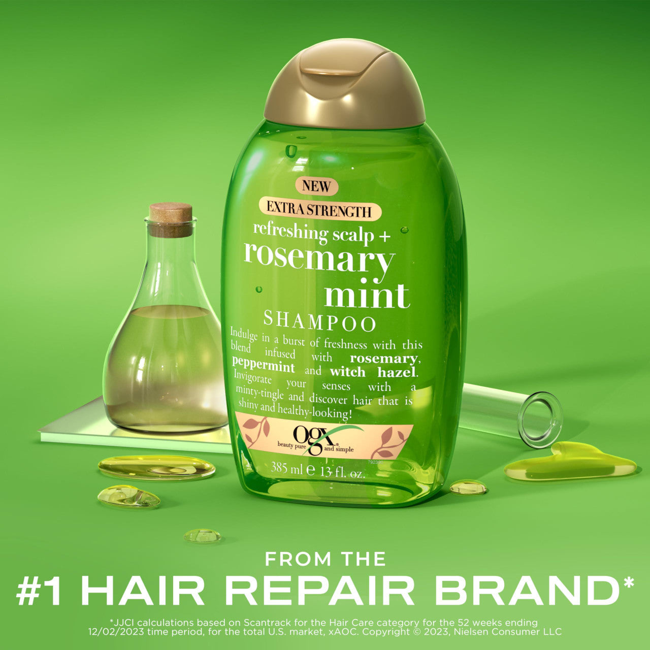 OGX Extra Strength Refreshing Scalp Rosemary Mint Shampoo (13oz)