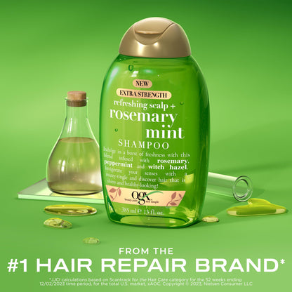 OGX Extra Strength Refreshing Scalp Rosemary Mint Shampoo (13oz)
