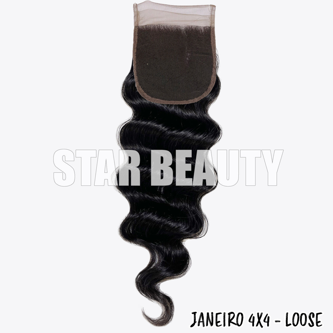 9A Janeiro Brazilian 100% Virgin Hair 4X4 Closure - Loose Wave