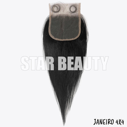 9A Janeiro Brazilian 100% Virgin Hair 4X4 Closure - Straight