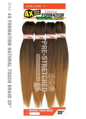 MODELMODEL 4x Glance Formation Natural Touch Braid 20"
