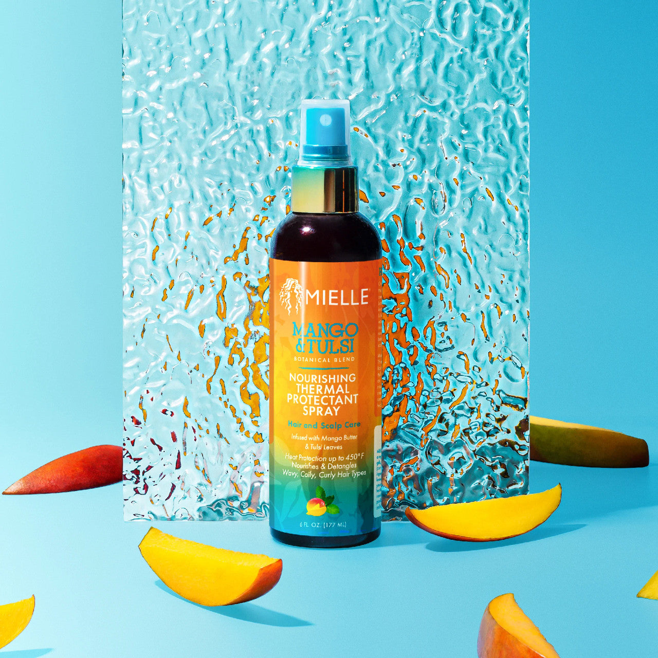 Mielle Mango Tulsi Nourishing Thermal Protectant Spray (6 oz)