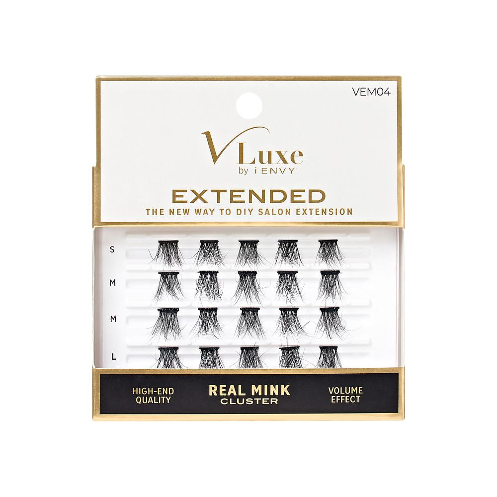 VLuxe Extended Real Mink Cluster Lashes