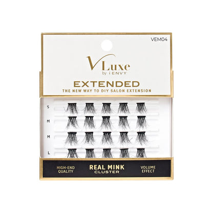 VLuxe Extended Real Mink Cluster Lashes