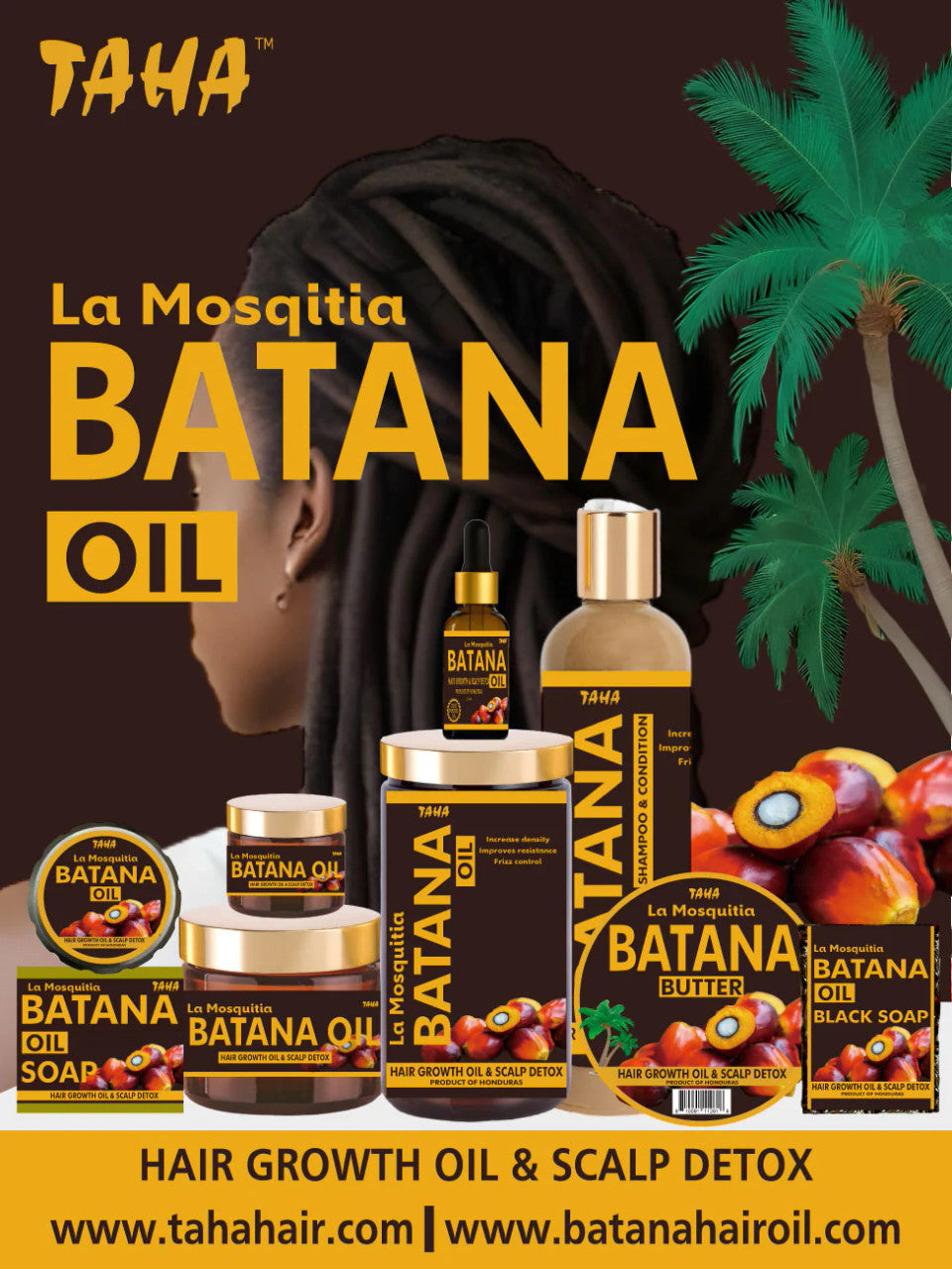 TAHA Batana Liquid Oil Cold-Pressed (2oz)