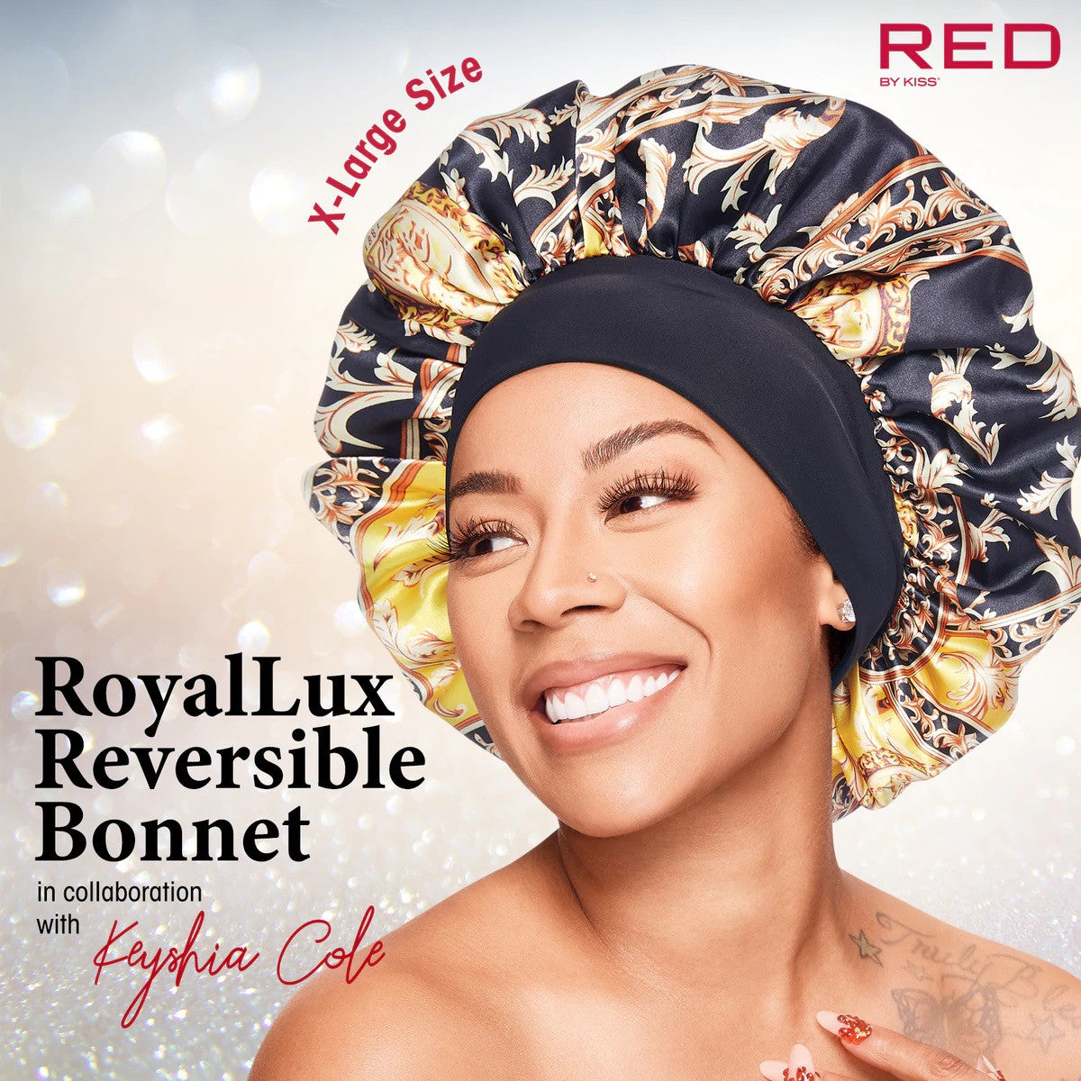 RED Keyshia Cole X RoyalLux Reversible Bonnet
